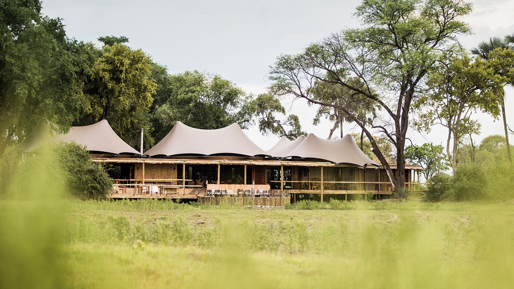 Mombo Camp, a luxury accommodation option at Moremi-reserve while on a private safari in Botswana.
