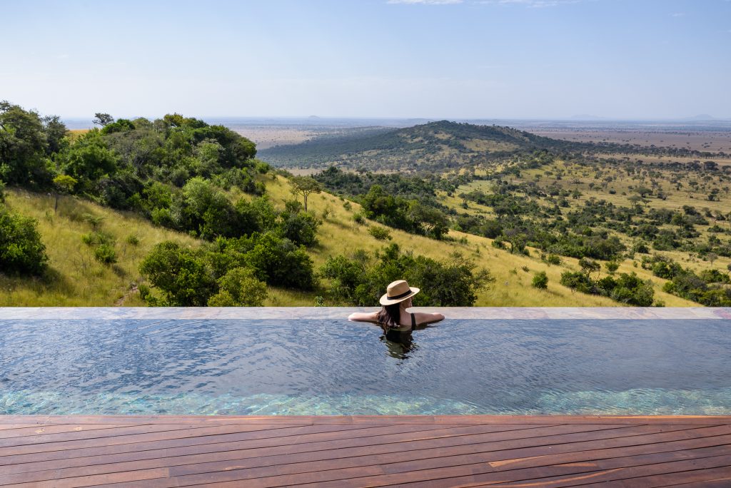hillside_suite_singita_sasakwa_lodge_-_pool_with_a_view Bathing in a pool at private suite of sasakwa lodge with stunning view in Tanzania