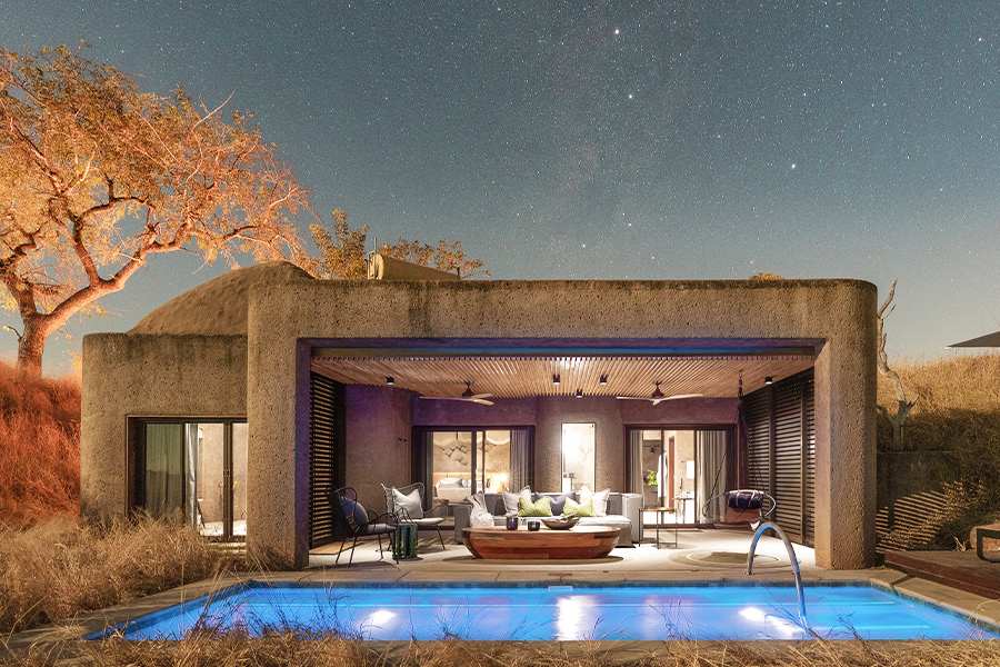 Luxury accommodation with private pool in the bush while on luxury safari with Premier Africa in South Africa