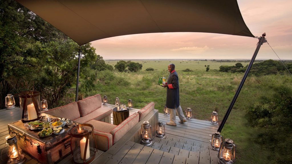 andBeyond Bateleur Camp suite butler service with Premier Africa Beautiful landscape view from luxury accommodation andbeyond bateleur camp.