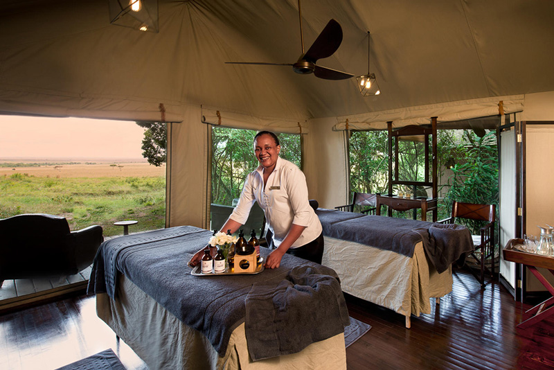 Spa treatments Cultural at andBeyond Bateleur Camp in Masai Mara Reserve while on an exclusive luxury safari
