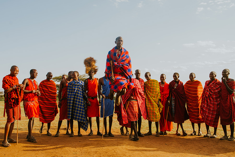 Cultural dancing in Masai Mara National Reserve while on an exclusive luxury safari with Premier Africa